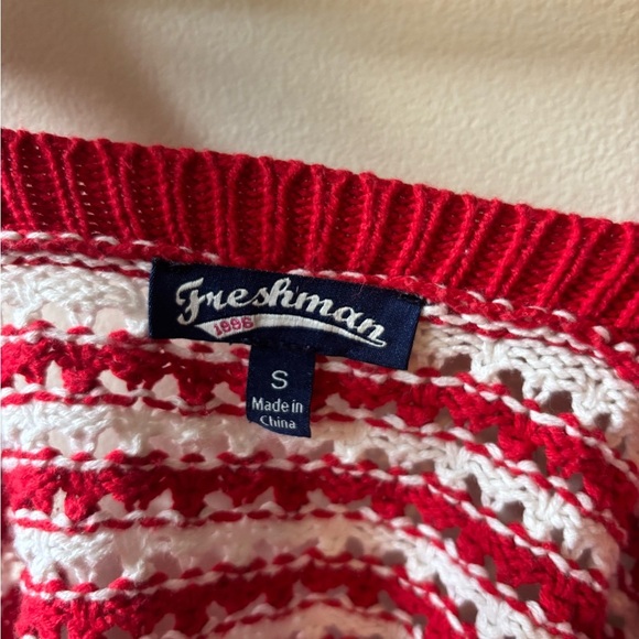 Freshman Red and White Striped Tank Top - Picture 2 of 7